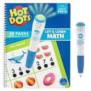 Educational Insights Hot Dots Let's Learn Pre-K Math Interactive Book NWT